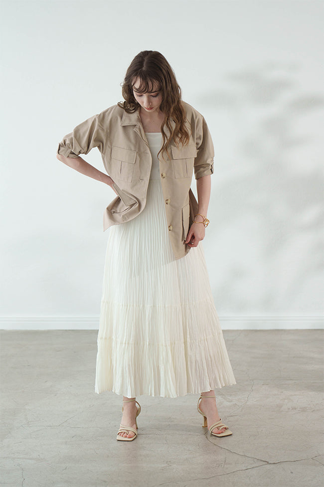 ワッシャープリーツベアワンピ – ADMORE