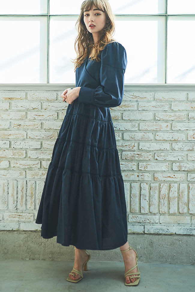 ADORE★新品★カシュクールワンピース カシュクールティアードワンピース – ADMORE