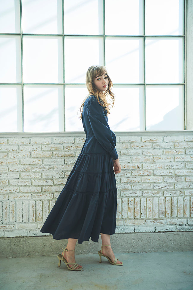 カシュクールティアードワンピース – ADMORE