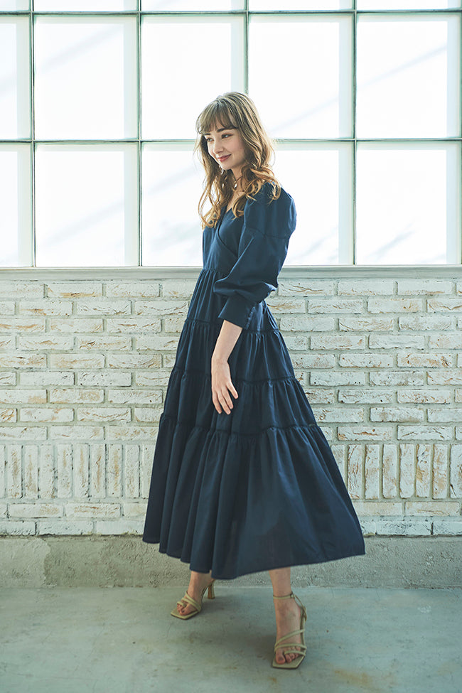 ADORE★新品★カシュクールワンピース カシュクールティアードワンピース – ADMORE