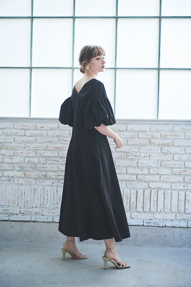 バルーンスリーブAラインワンピース – ADMORE