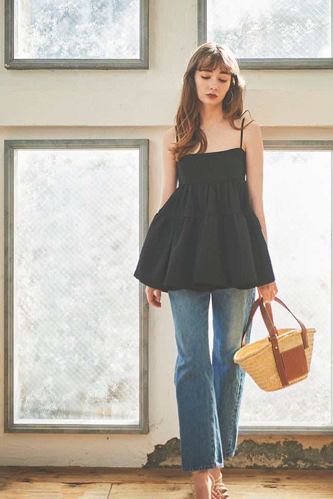 選べる着丈】ラメドットベロアキャミトップス【洗える】｜J'aDoRe JUN ONLINE OUTLET｜ジャドール ジュン オンライン アウトレット